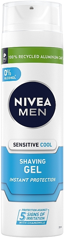 Cooling Shaving Gel for Sensitive Skin - NIVEA MEN Sensitive Cool Barber Shaving Gel — photo N3