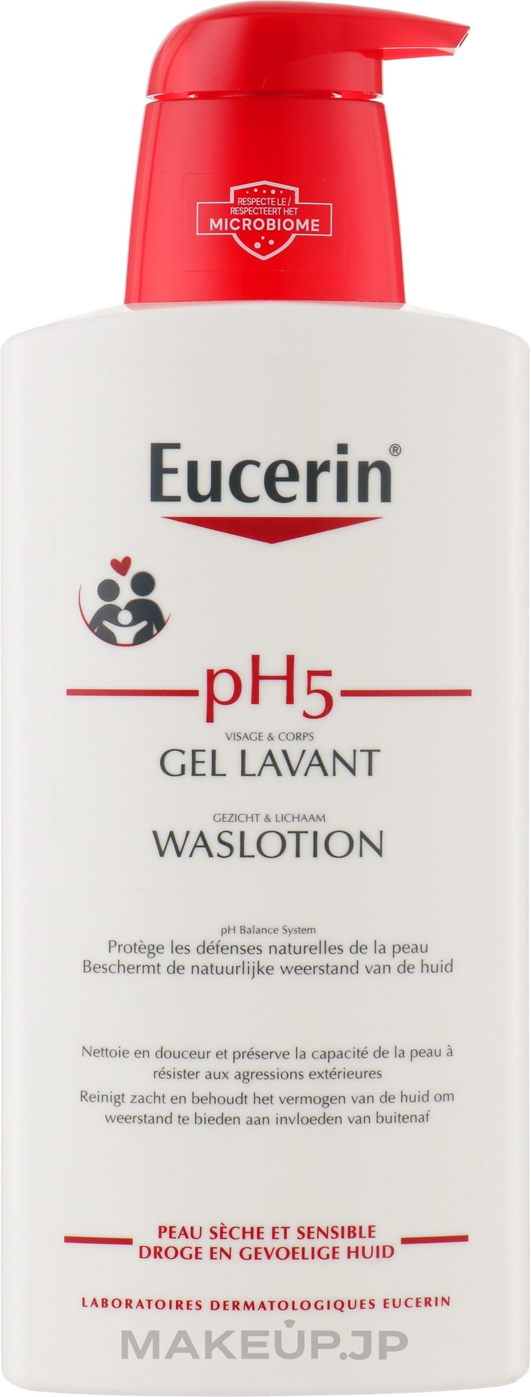 Cleansing Body Lotion for Sensitive Skin - Eucerin pH5 WashLotion — photo 400 ml