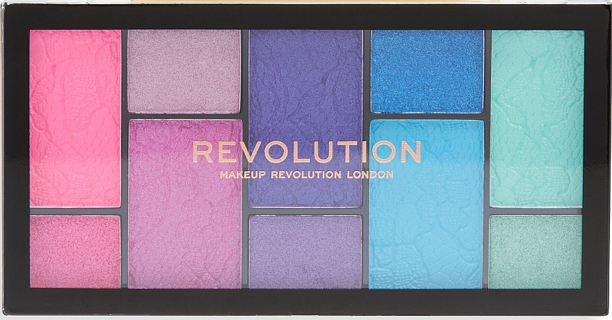 Eyeshadow Palette - Makeup Revolution Reloaded Dimension Eyeshadow Palette Vivid Passion — photo N2