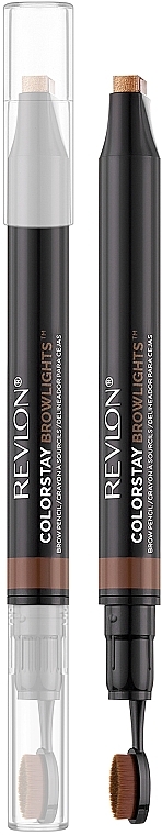 Double-Ended Brow Liner & Highlighter - Revlon Colorstay Browlights, Eyebrow Pencil and Brow Highlighter — photo N1