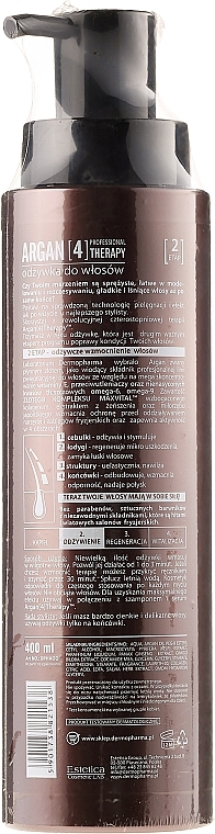 Hair Conditioner - Dermo Pharma Argan Professional 4 Therapy Strengthening & Smoothing Conditioner — photo N2