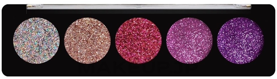 Glitter Palette - Profusion Cosmetics 5 Shade Glitter Palette — photo Amethyst Gems