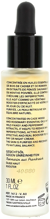 Anti-Imperfection Oil for Problem Skin "French Rosemary" - Academie Huile de soin anti-imperfections — photo N2