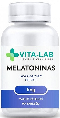 Melatonin FDietary Supplement, 1 mg - Vita-Lab Melatonin 1 mg — photo N1