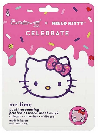 Moisturizing Face Mask - The Creme Shop Hello Kitty Facial Mask Celebrate Me Time — photo N1