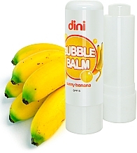 Hygienic Lipstick "Banana" - Dini Bubble Balm Banan SPF 15 — photo N1