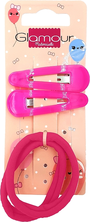 Hair Clip, 417620, pink - Glamour — photo N1