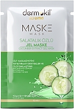 Fragrances, Perfumes, Cosmetics Gel Mask with Cucumber Extract - Dermokil Cucumber Extract Gel Mask