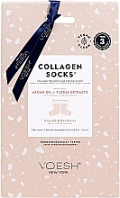 Fragrances, Perfumes, Cosmetics Collagen Foot Treatment - Voesh Collagen Socks Trio Argan Oil & Floral Extract