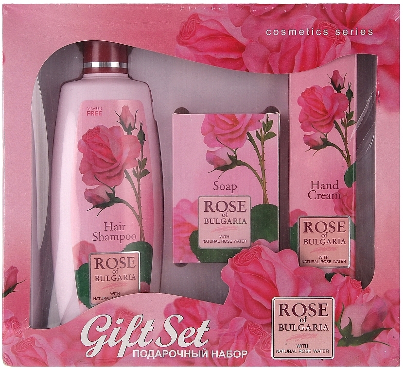 Gift Set #3 - BioFresh Rose of Bulgaria (h/sh/330ml + soap/100g + h/cr/75ml) — photo N1