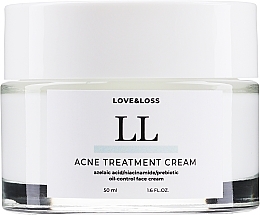 Fragrances, Perfumes, Cosmetics Face Cream for Oily & Problem Skin - Love&Loss Acne Treatment Cream