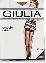 Fragrances, Perfumes, Cosmetics Stockings "Chic" 20 Den, calze-cappuccino - Giulia