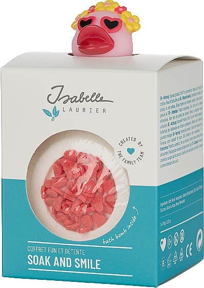 Set - Isabelle Laurier Soak And Smile (bath/bomb/175g + toy) — photo N1