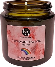 Fragrances, Perfumes, Cosmetics Scented Soy Candle 'Red Fruit' - KawilaMowski Red Fruit