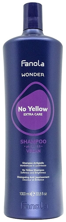 Anti-Yellow Shampoo - Fanola Wonder No Yellow Extra Care Shampoo — photo N1