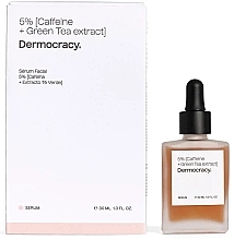 Fragrances, Perfumes, Cosmetics 5% Caffeine + Green Tea Extract Face Serum - Dermocracy 5% Caffeine + Green Tea Extract Facial Serum