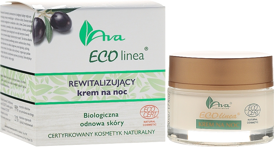 Replenishing Night Cream - Ava Laboratorium Eco Linea Revitalizing Night Cream — photo N1