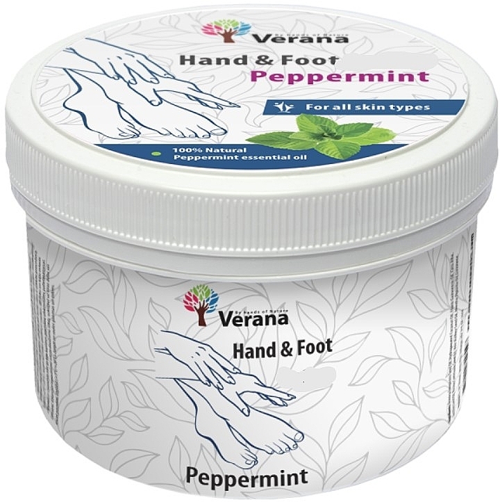 Peppermint Hand & Foot Scrub - Verana Hand & Foot Scrub Peppermint — photo N1