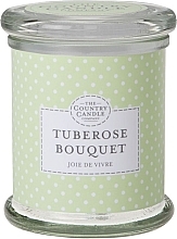 Fragrances, Perfumes, Cosmetics Scented Candle in Glass Jar - The Country Candle Company Polkadot Tuberose Bouquet Candle