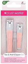 Set - Brushworks Toe & Nail Clipper Set (t/clipper/1psc + n/clipper/1psc) — photo N1