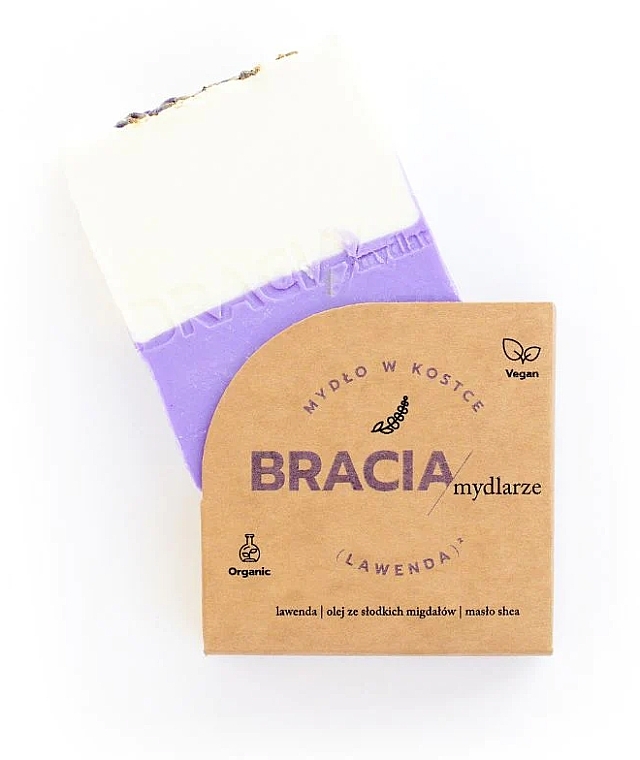 Soothing Solid Soap with Lavender - Bracia Mydlarze Solid Soap Lavender — photo N3