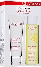 Fragrances, Perfumes, Cosmetics Set - Clarins Gentle Foaming Cleanser Duo Kit (cl/foam/125ml + f/lot/200ml)