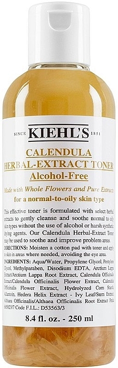 Calendula Facial Toner - Kiehl's Calendula Herbal Extract Alcohol-Free Toner — photo N1