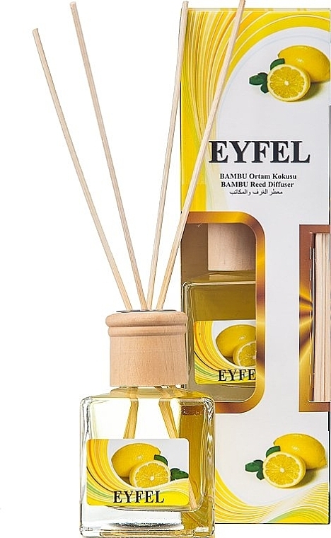 Reed Diffuser "Lemon" - Eyfel Perfume Reed Diffuser Lemon — photo N4