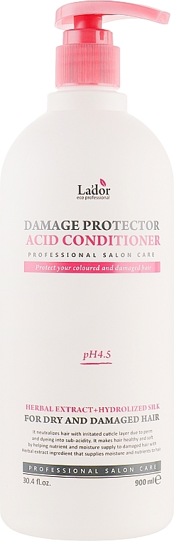 Dry Hair Conditioner - La'dor Damaged Protector Acid Conditioner — photo N1