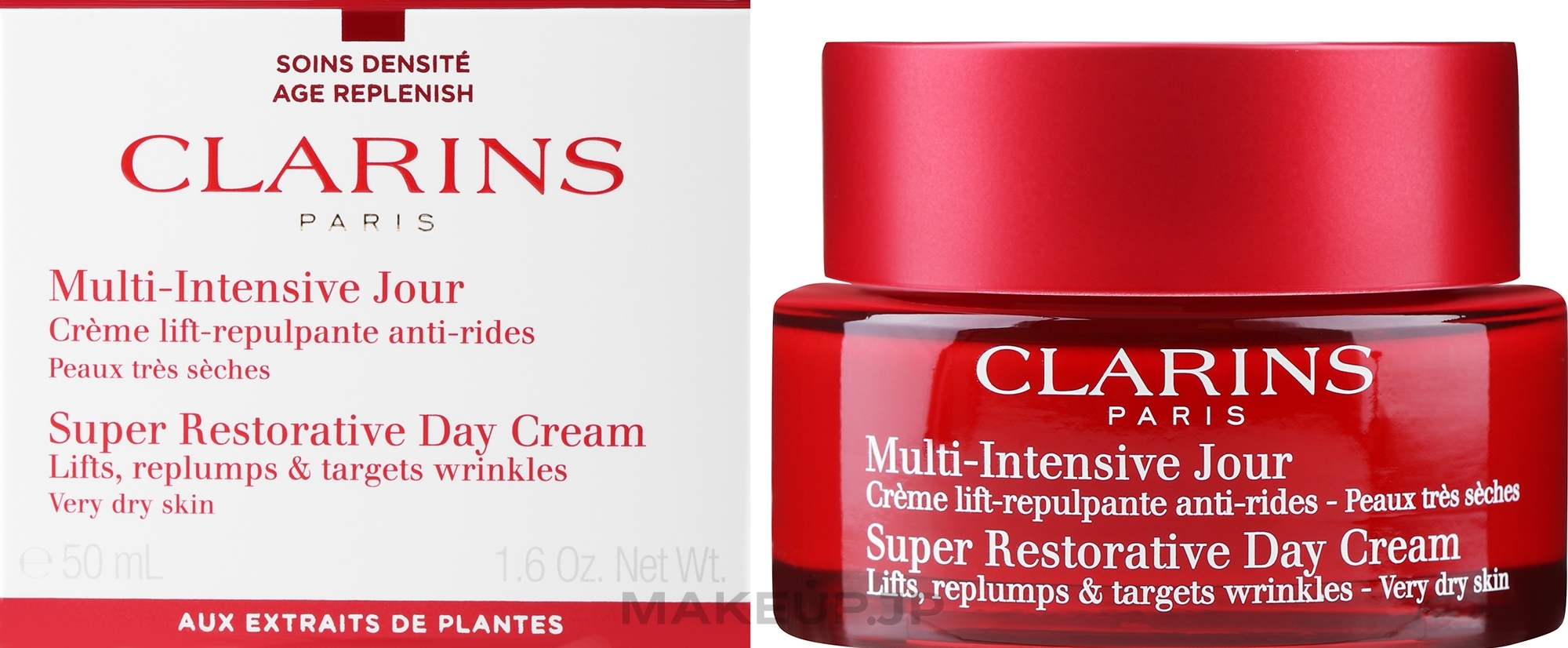 Face Cream for Extra Dry Skin 50+ - Clarins Multi-Intensive Jour Super Restorative Day Cream — photo 50 ml