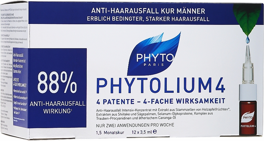 Anti Hair Loss Ampoules - Phyto Phytolium 4 — photo N1