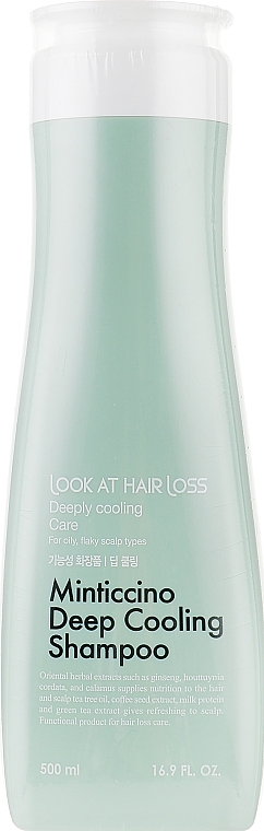 Deep Cooling Shampoo - Doori Cosmetics Look At Hair Loss Minticcino Deep Cooling Shampoo — photo N1