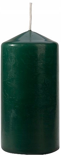Cylindrical Candle 60x120 mm, green - Bispol — photo N1