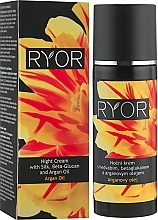 Night Cream with Silk, Beta-Glucan & Argan Oil - Ryor Night Cream With Silk, Beta-Glucan And Argan Oil — photo N1