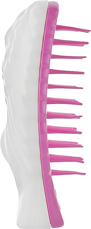 Hair Brush, white and pink - Tangle Angel White Fuchsia Reborn Compact — photo N3