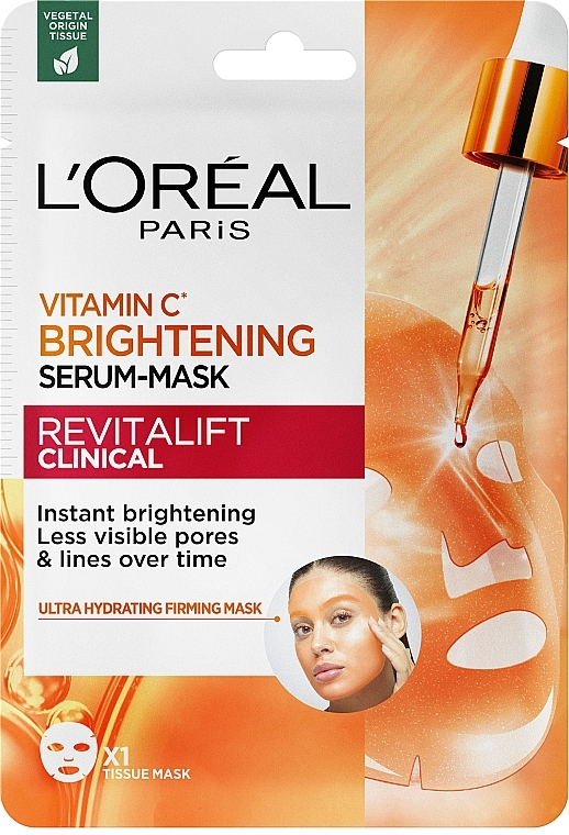Glow Boosting Sheet Mask - L'Oreal Paris Revitalift Vitamin C — photo N1