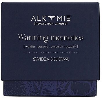 Natural Soy Candle 'Warming Memories' - Alkmie — photo N2