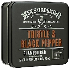 Fragrances, Perfumes, Cosmetics Hair Shampoo "Thistle & Black Pepper" - Scottish Fine Soaps Mens Grooming Thistle & Black Pepper Shampoo Bar