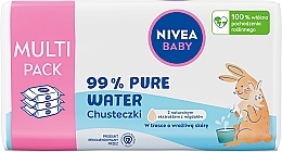 Fragrances, Perfumes, Cosmetics Biodegradable Wipes, 3 x 57 pcs - Nivea Baby 99% Pure Water
