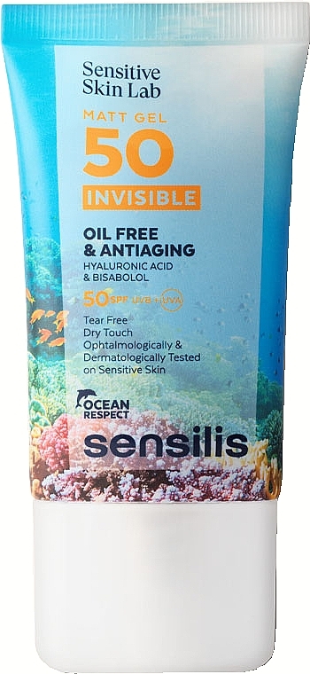 Mattifying Sunscreen Gel - Sensilis Matt Gel SPF50+ Invisible Oil Free & Antiaging — photo N1