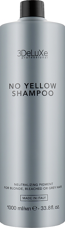 Anti-Yellow Shampoo - 3DeLuXe No Yellow Shampoo	 — photo N1