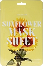 Fragrances, Perfumes, Cosmetics Facial Sheet Mask "Sunflower" - Kocostar Slice Mask Sheet Sunflower