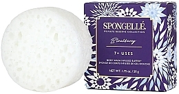 Fragrances, Perfumes, Cosmetics Reusable Foam Bath Sponge 'Blackberry' - Spongelle Private Reserve Collection Blackberry Mini