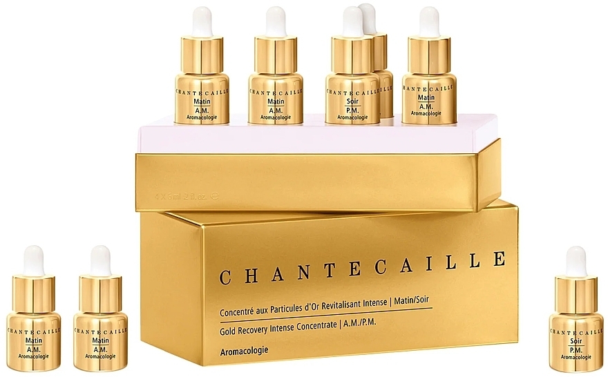 Day and Night Face Serum Set - Chantecaille Gold Recovery Intense Concentrate A.M./P.M. — photo N1