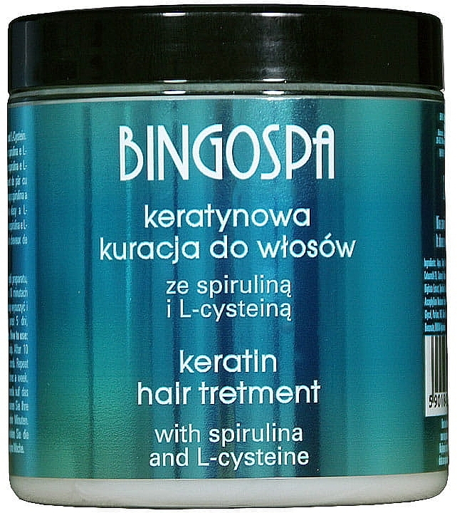 Keratin & Spirulina Hair Mask - BingoSpa Keratin Hair Treatment With Spirulina — photo N2
