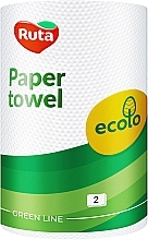 Fragrances, Perfumes, Cosmetics Ecolo Paper Towels, 120 tears, 2 layers, white - Ruta