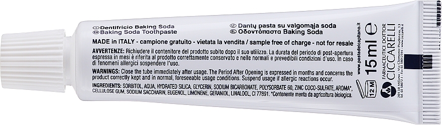 GIFT! All-Purpose Toothpaste, 15 ml. - Pasta Del Capitano — photo N6
