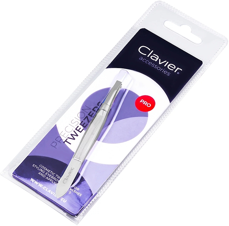 Tweezers, silver - Clavier Pro Precision Tweezers Silver — photo N2