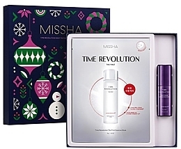 Fragrances, Perfumes, Cosmetics Set - Missha Time Revolution Night Repair Firming Care Set Holiday Edition (balm/10g + mask/5pcs)
