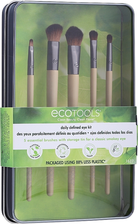 Brush Set "1627", 5 pcs - Ecotools Daily Defined Eye Kit (brush/5pc) — photo N6